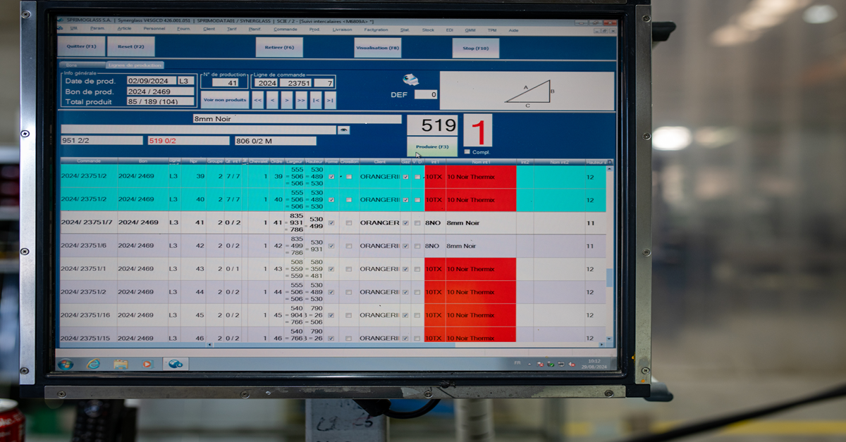 Schermo del computer che mostra un ERP modulare con diversi menu e moduli visibili